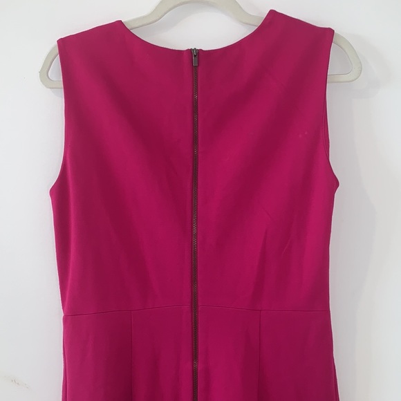DVF Diane von Furstenberg Pink Carpreena Crew Neck A-Line Mini Sheath Dress sz 8 - Picture 10 of 16